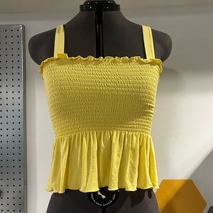 Forever 21 yellow tank top! Size Small! Great Condition!